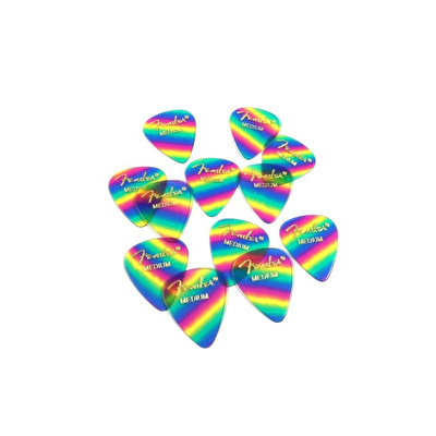 Fender 351 Shape Premium Pena Medium Rainbow 12 Count Pena